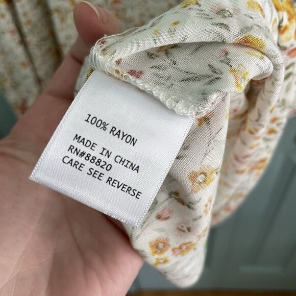 Jones&Co Womens Floral Long Sleeve Blouse 3X V-Neck Pretty Flowy Mature - Picture 6 of 10